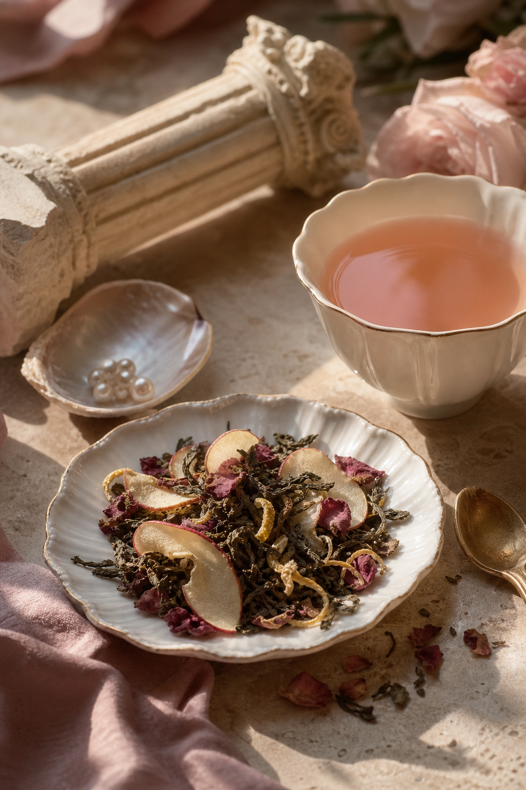 Aphrodite Tea Gift Ritual: Rose, Apple, and Lemon for a Beautiful Cup